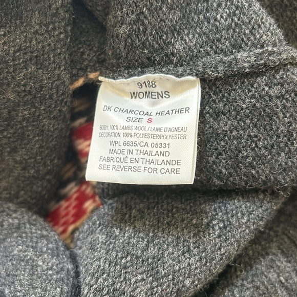 Woolrich 1/4 zip 100% lambs wool sweater S - Picture 6 of 6